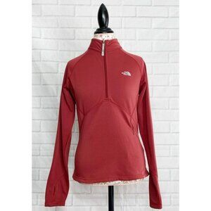 THE NORTH FACE Flight Series 1/2 zip Pullover jacket M S Maroon Red TOP